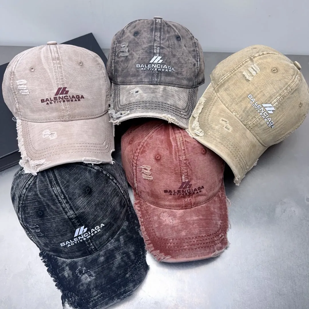 Private message for price inquiry! Spring and summer style Balenciaga distressed baseball cap