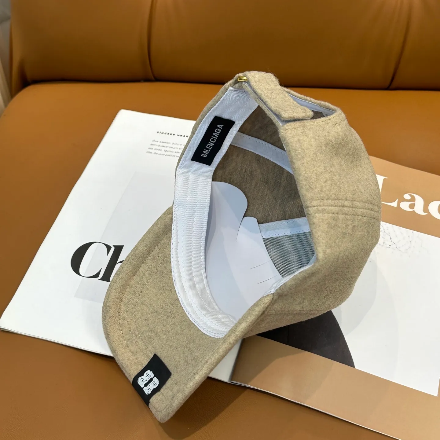 P60 💛 Comes with dust bag. [Balenciaga] 2025 new cashmere simple baseball cap, unisex ~ cool and handsome on the street