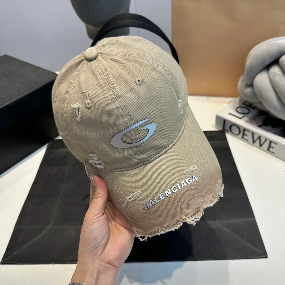 P56 BALENCIAGA Balenciaga's new washed baseball cap, cool colors, different styles for men and women, the first batch will be shipped first!
