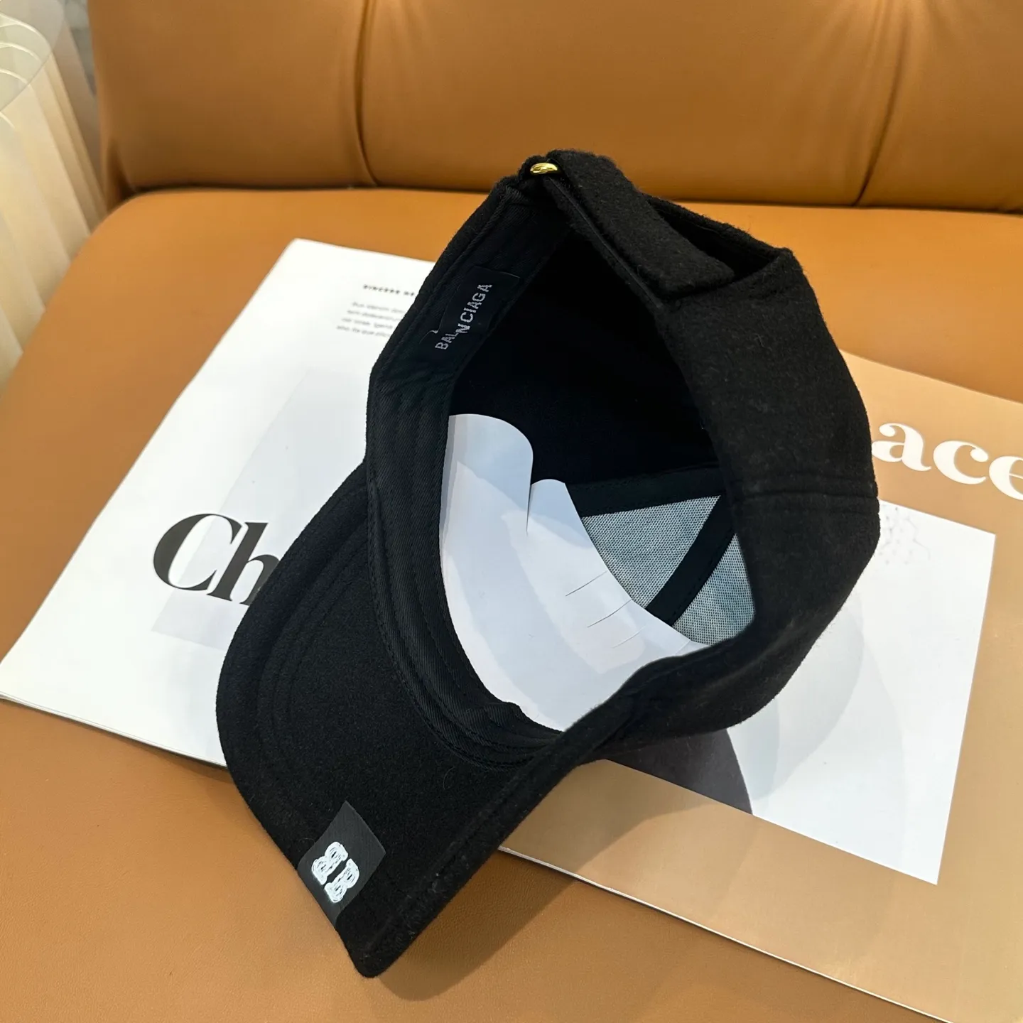 P60 💛 Comes with dust bag. [Balenciaga] 2025 new cashmere simple baseball cap, unisex ~ cool and handsome on the street
