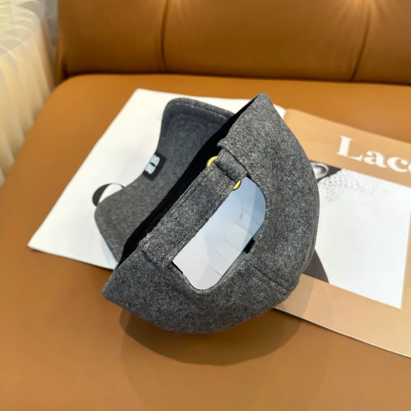 P60 💛 Comes with dust bag. [Balenciaga] 2025 new cashmere simple baseball cap, unisex ~ cool and handsome on the street