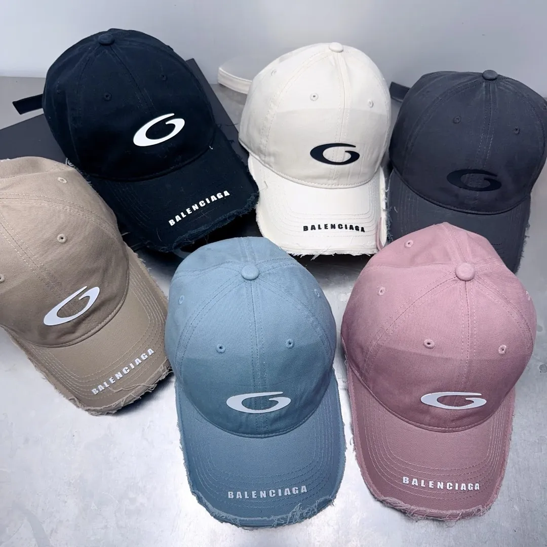 Private message for price inquiry! Spring and summer style raw edge Balenciaga baseball cap