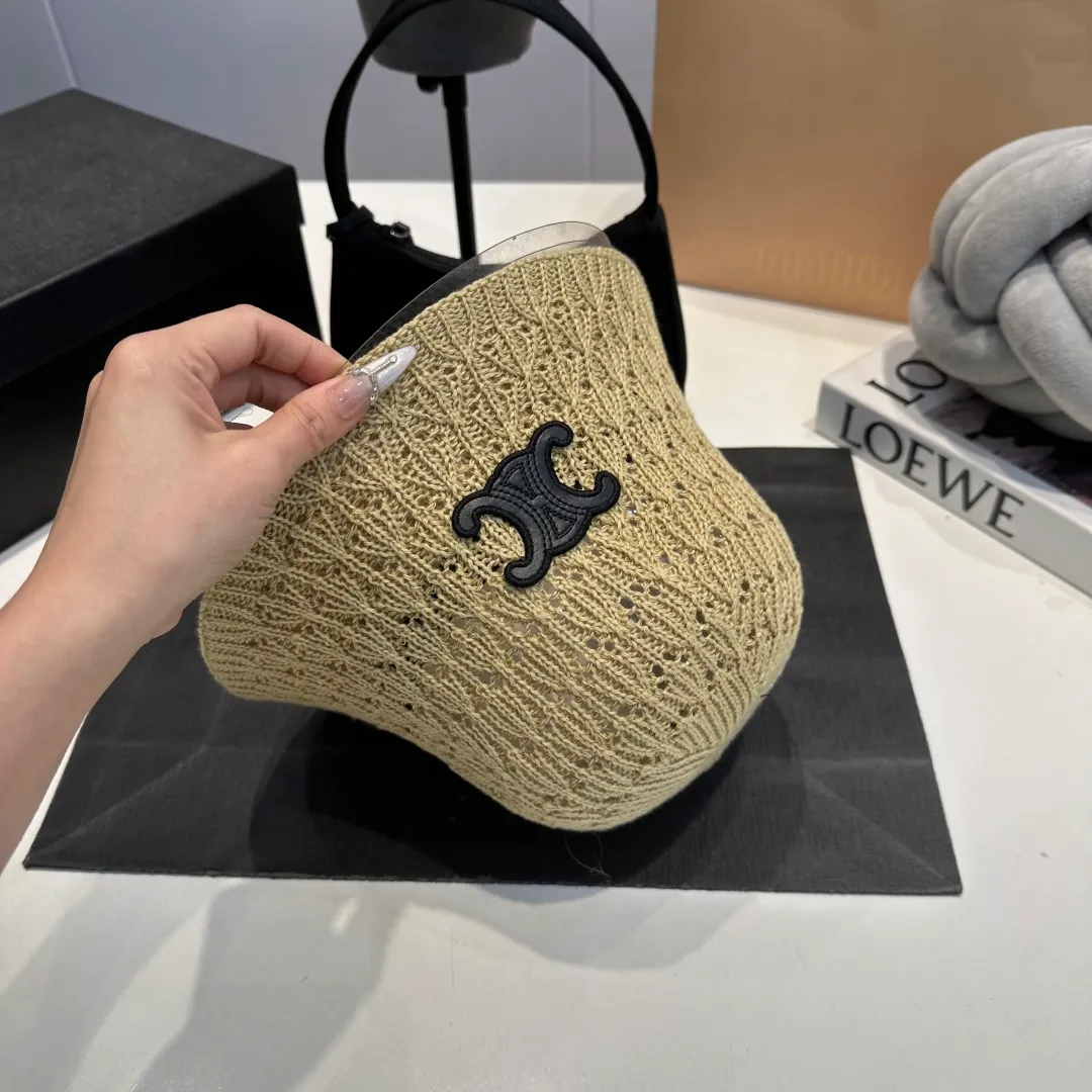P56 Celine new knitted hand hat, hand hook fisherman hat, head circumference 57cm
