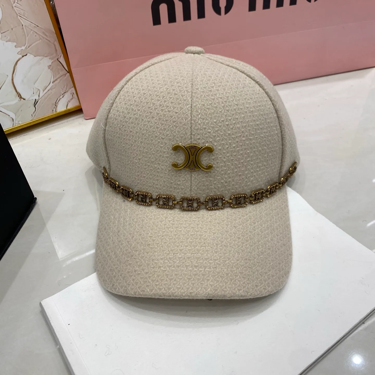 CELINE autumn and winter baseball cap