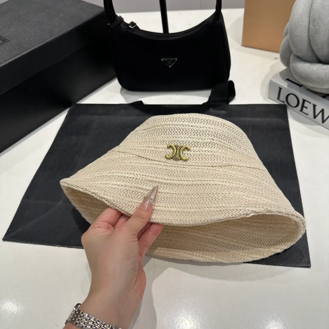 P60 Celine new straw hat, head circumference 57cm