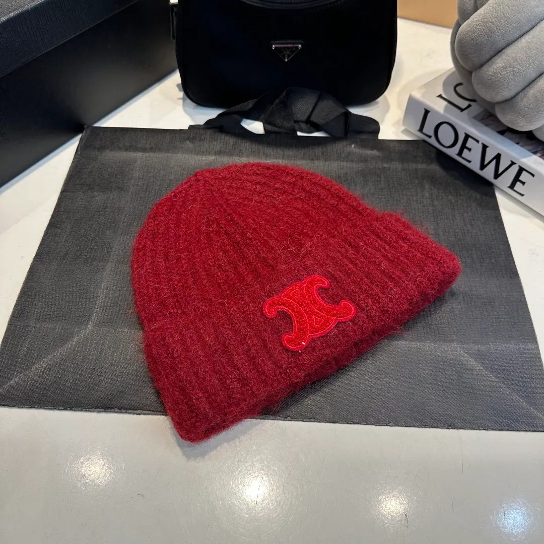 P70 Celine new autumn and winter wool hat, running size, head circumference 57cm