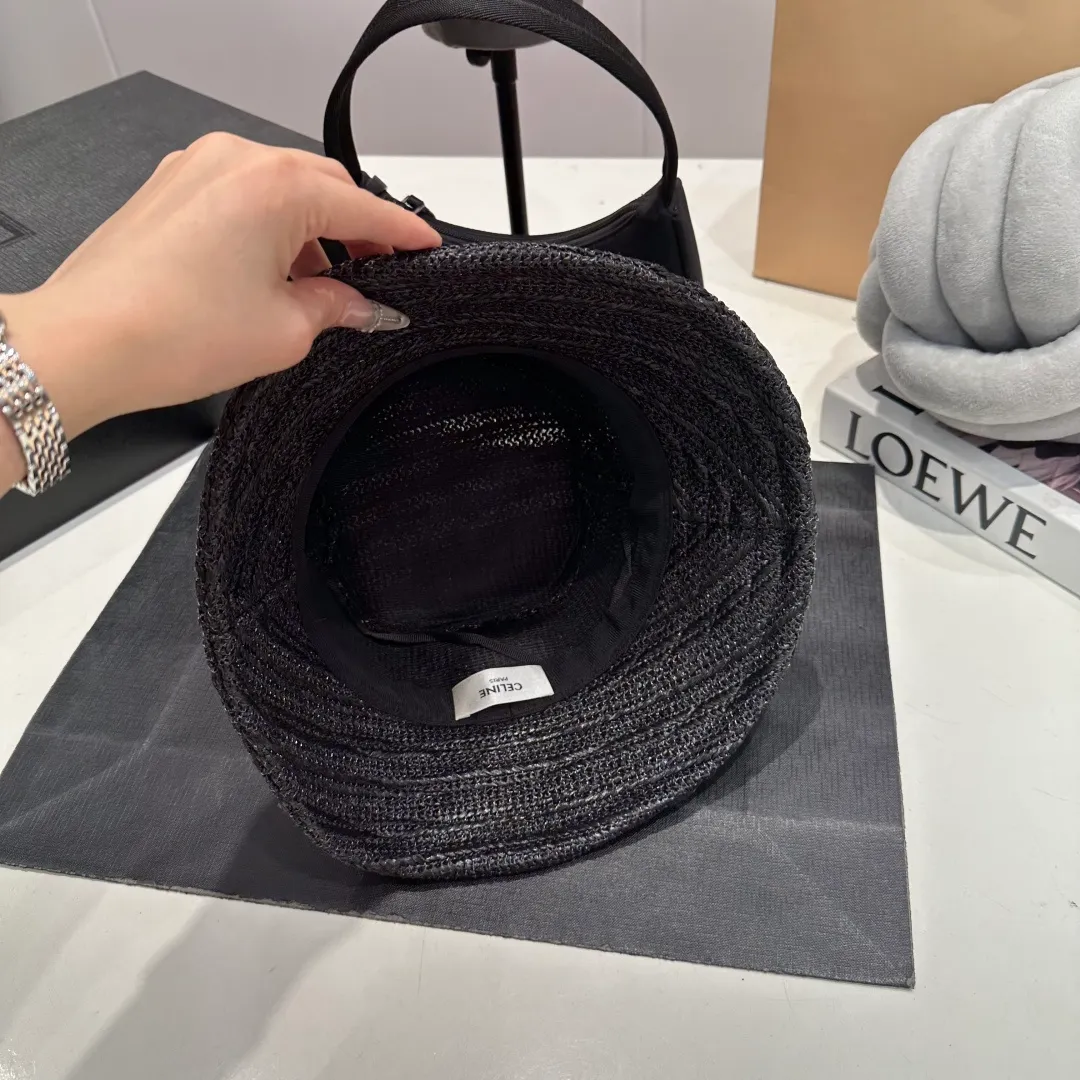 P60 Celine new straw hat, head circumference 57cm
