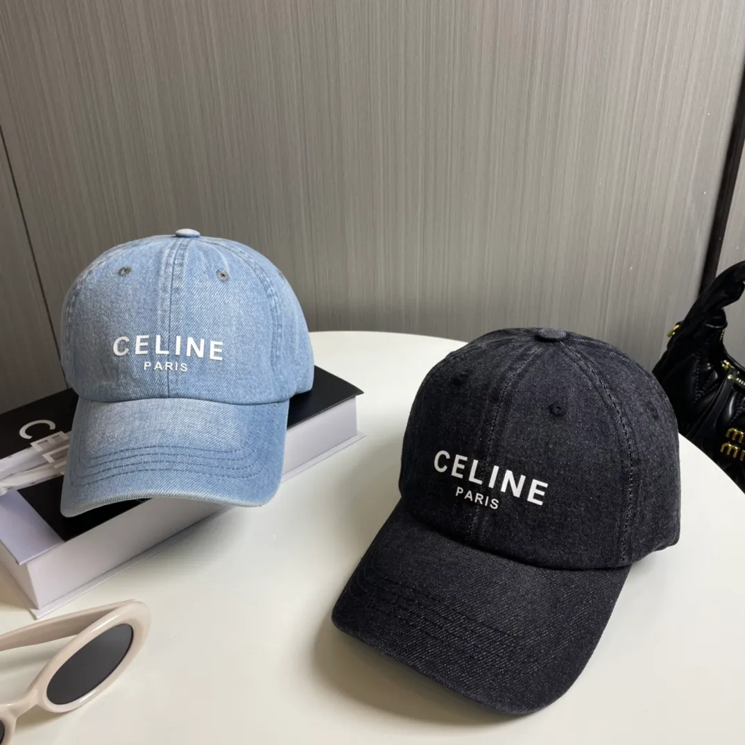 P70💛 Comes with dust bag [CELINE Celine] new denim baseball cap🧢, a must-have and easy to match when going out, hurry up and get it!
