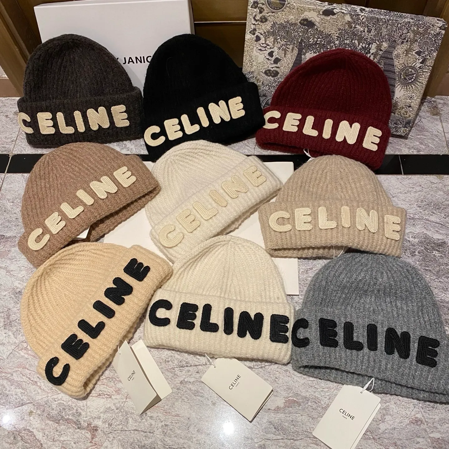 Celine wool knit hat