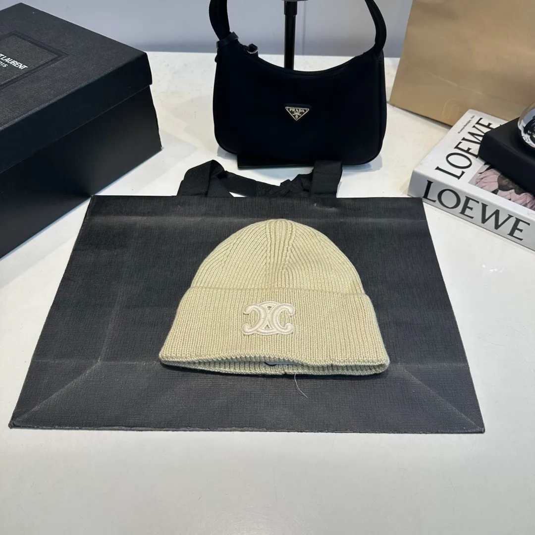 P60 Celine Celine 2025 autumn and winter new wool hat, knitted hat for men and women