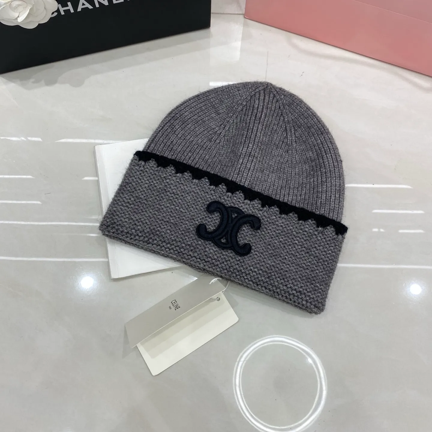 Celine cashmere knit hat