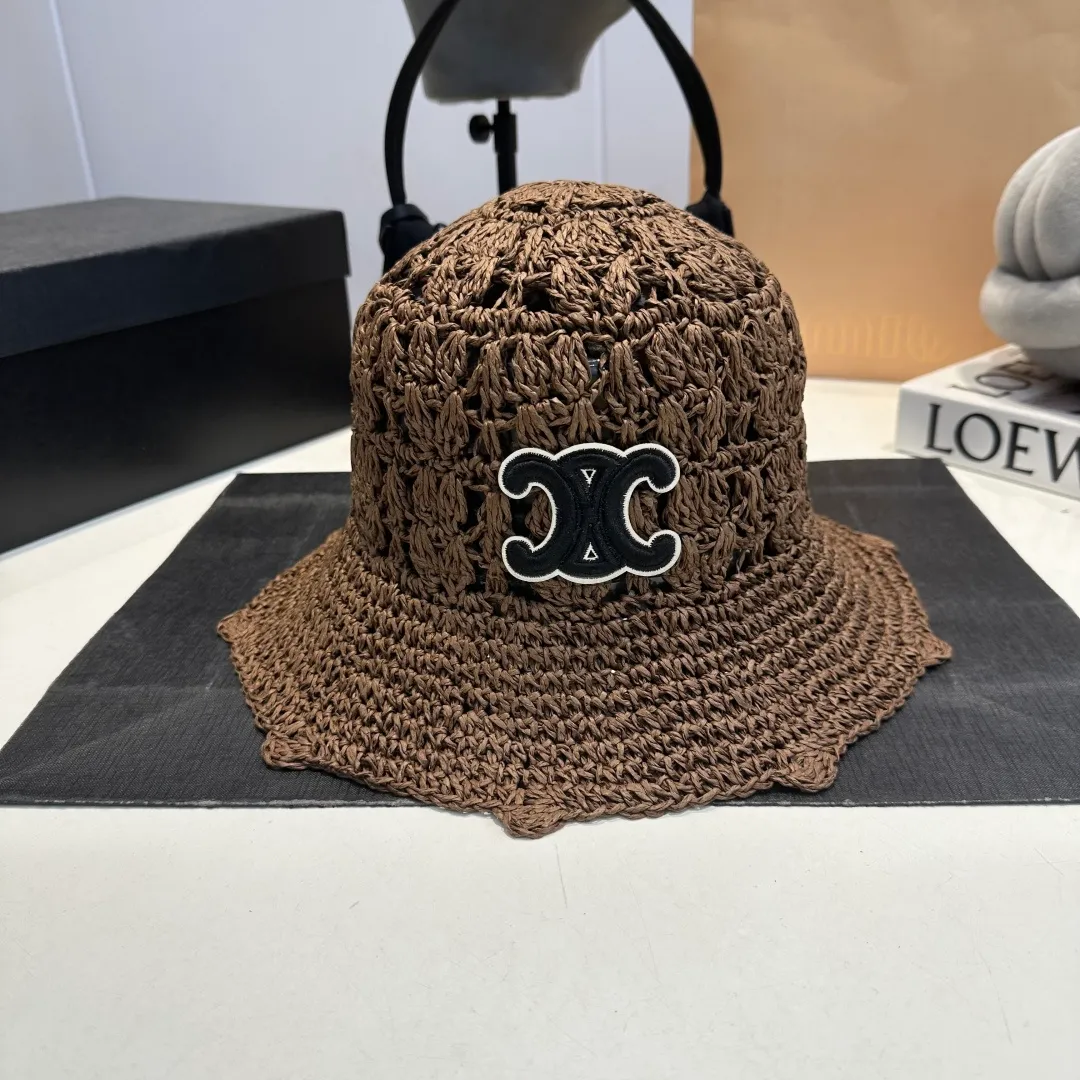 P70 Celine's new handhook bucket hat, forest girl style bucket hat, jacquard hollow, artistic sense
