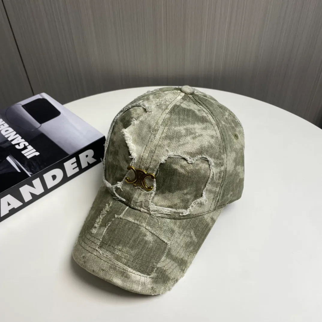 P66💛CELINE 25 Spring Washed Baseball Cap🧢 🔥New Baseball Cap🧢, a must-have when going out, very easy to match, high quality, complete internal standards, hurry up and get it!