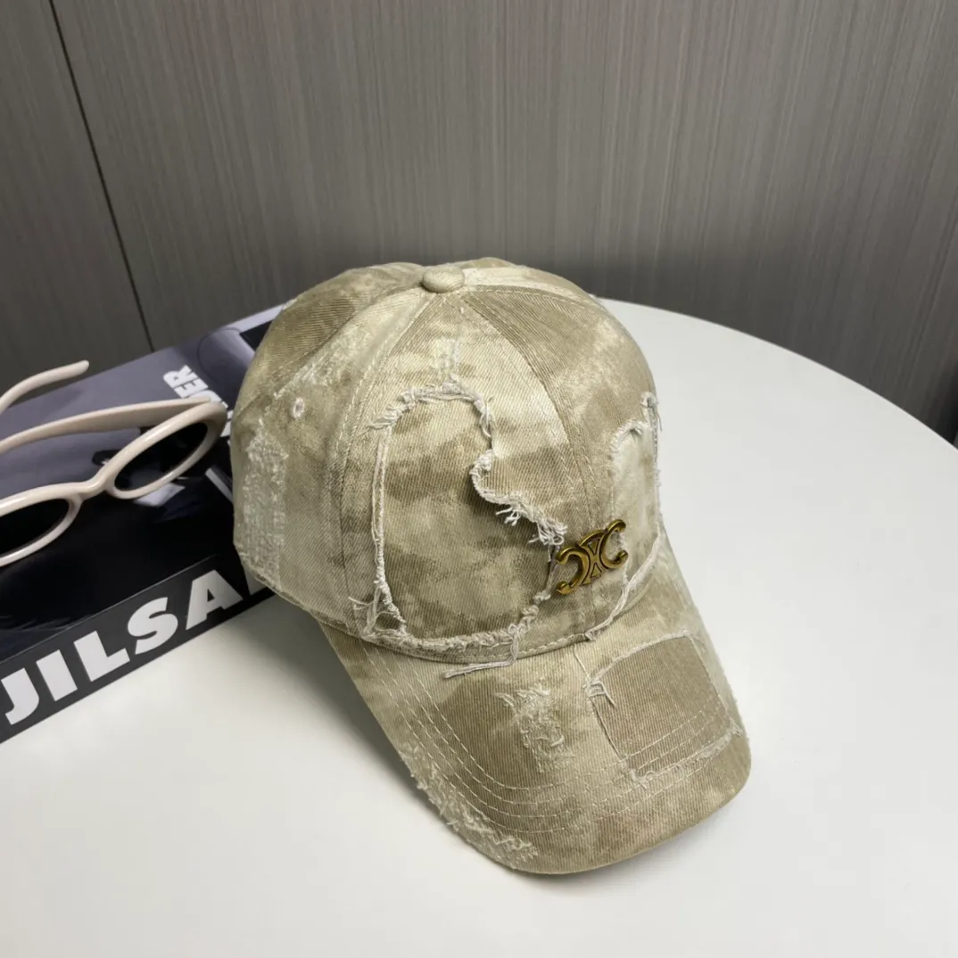 P76💛CELINE 25 Spring Washed Baseball Cap🧢 🔥New Baseball Cap🧢, a must-have when going out on the street, very easy to match, high quality, complete internal standards, get it now!