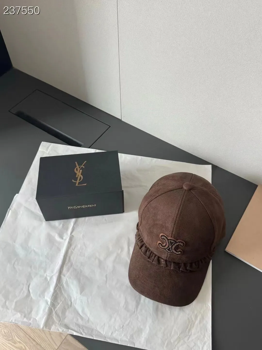 P60 celine new suede baseball cap