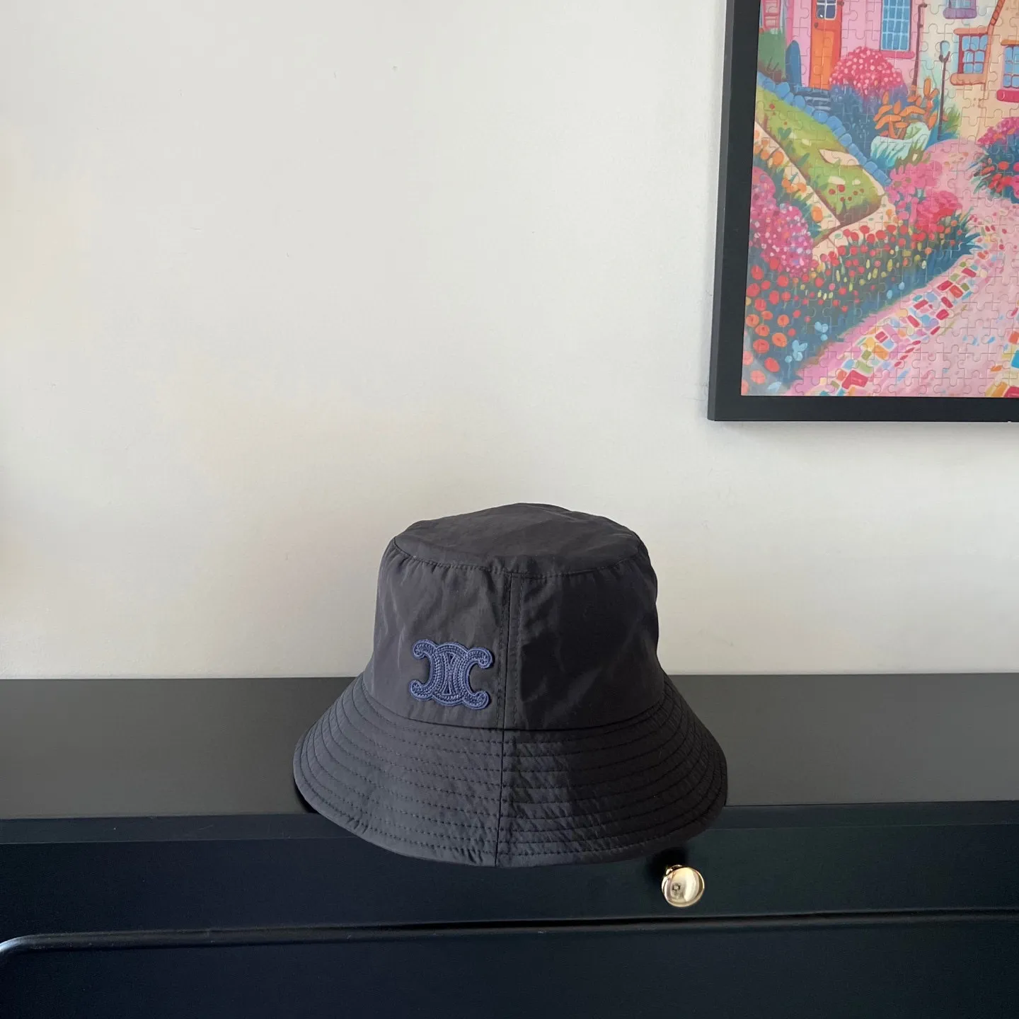🉐140💛 Comes with dust bag [Celine] 2025 new style simple fisherman hat made of smooth material, unique design ~ versatile for daily use