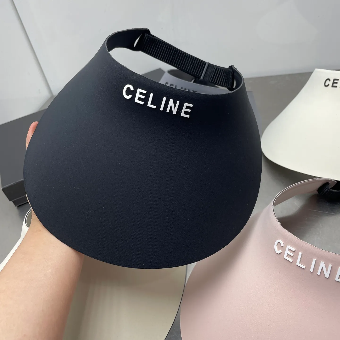 Celine ice silk empty top hat