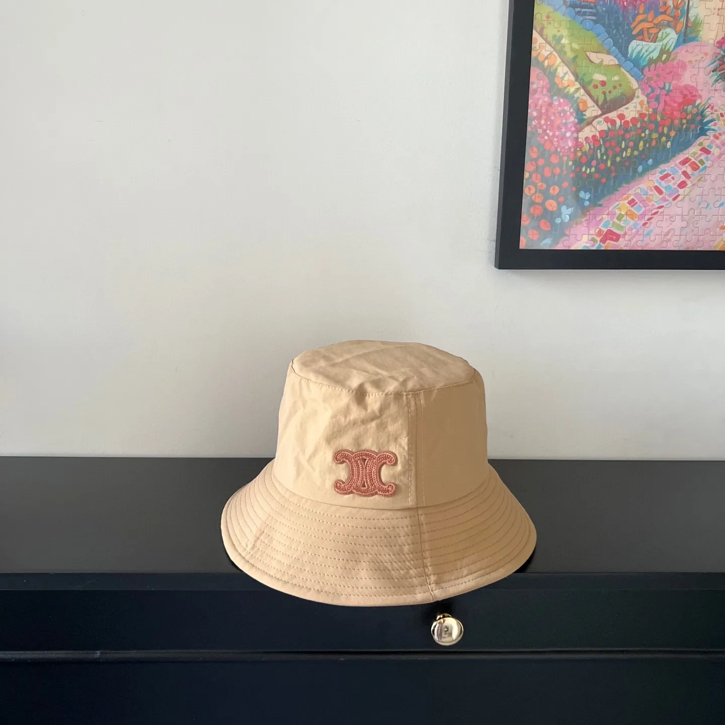 🉐140💛 Comes with dust bag [Celine] 2025 new style simple fisherman hat made of smooth material, unique design ~ versatile for daily use