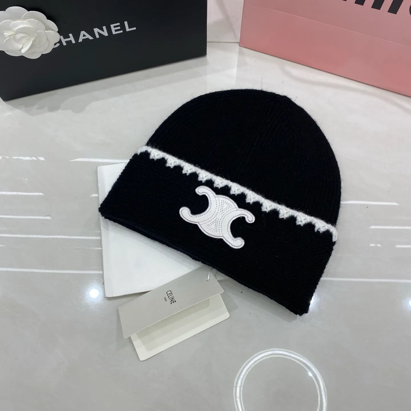 Celine cashmere knit hat