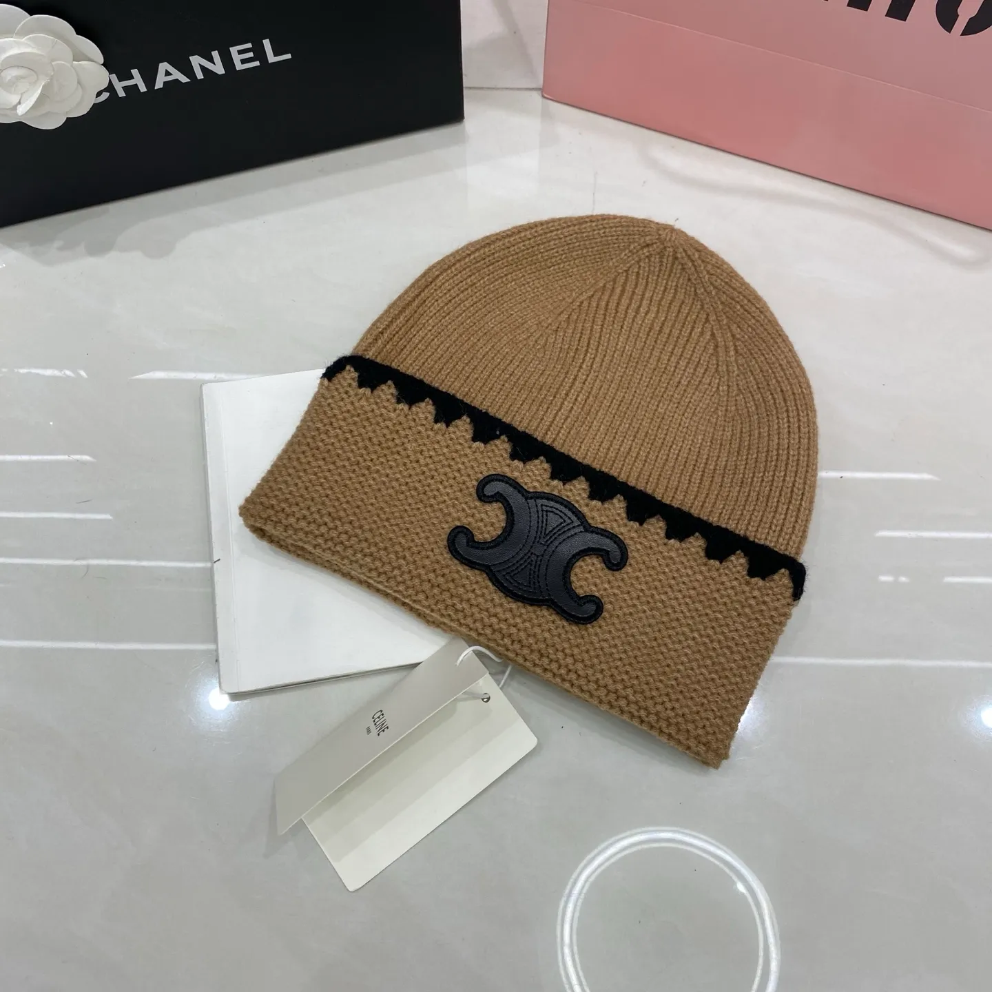 Celine cashmere knit hat