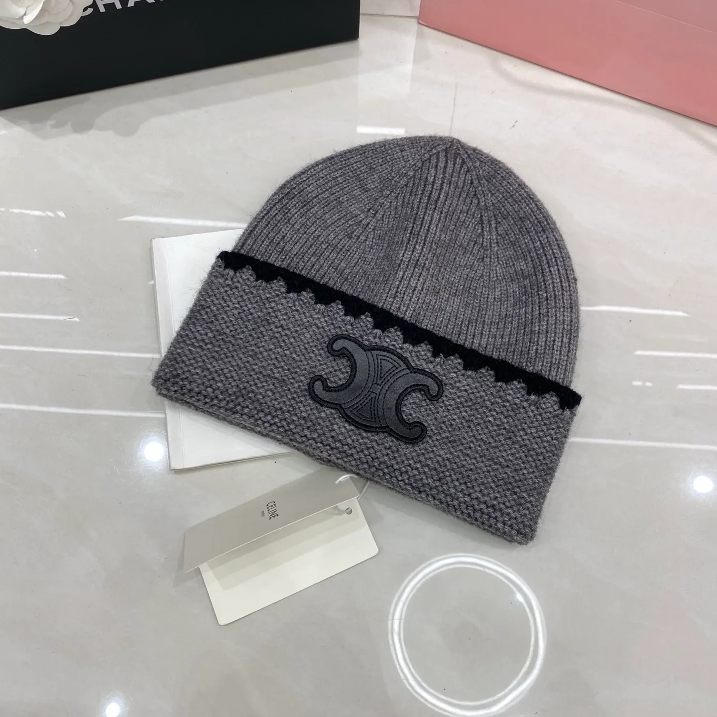 Celine cashmere knit hat