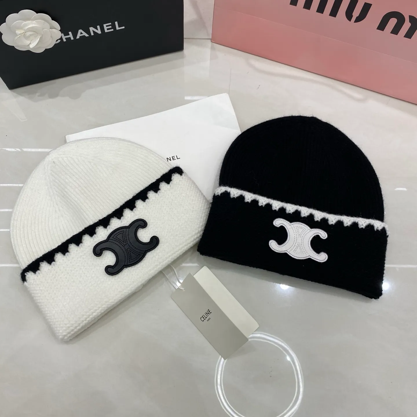 Celine cashmere knit hat