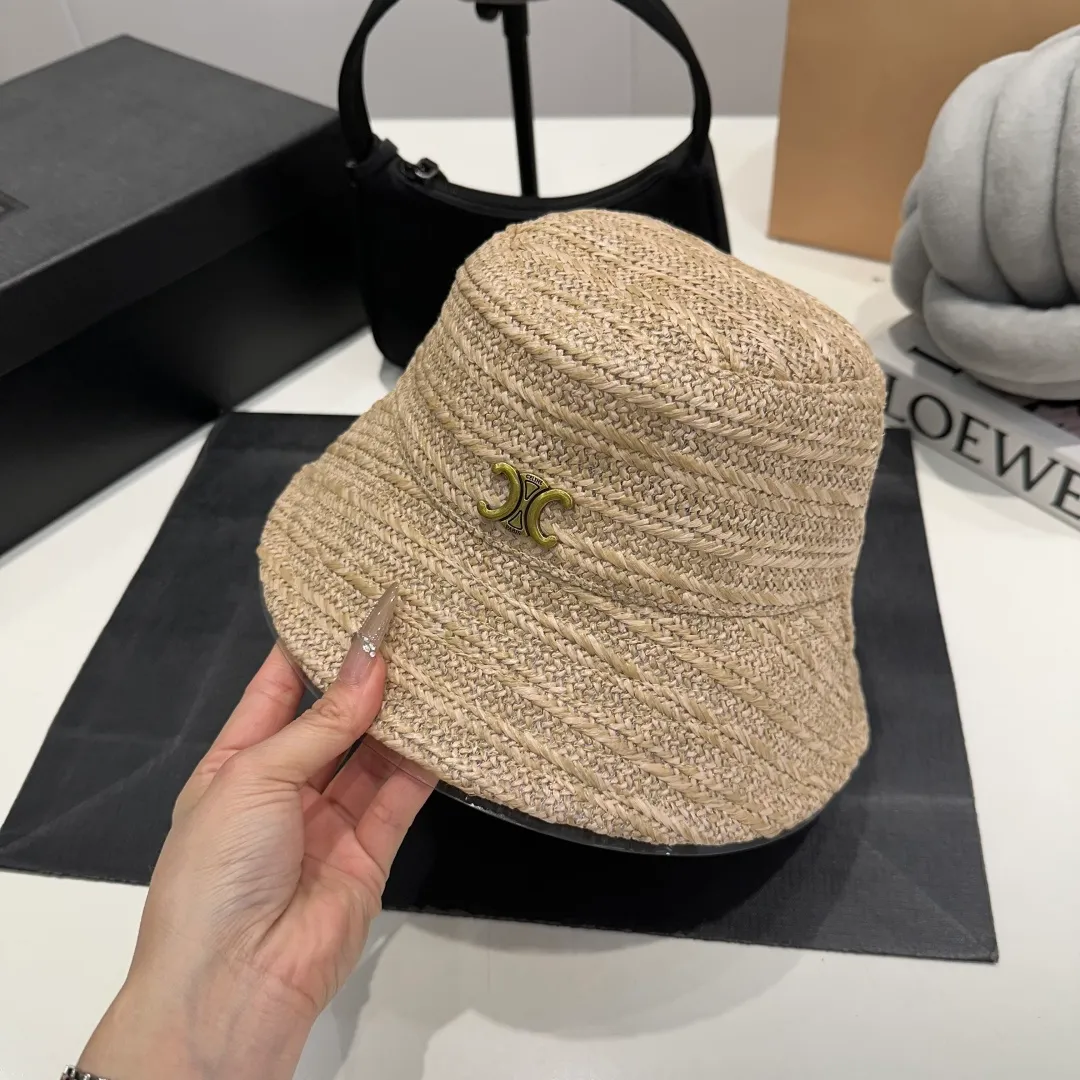 P60 Celine new straw hat, head circumference 57cm