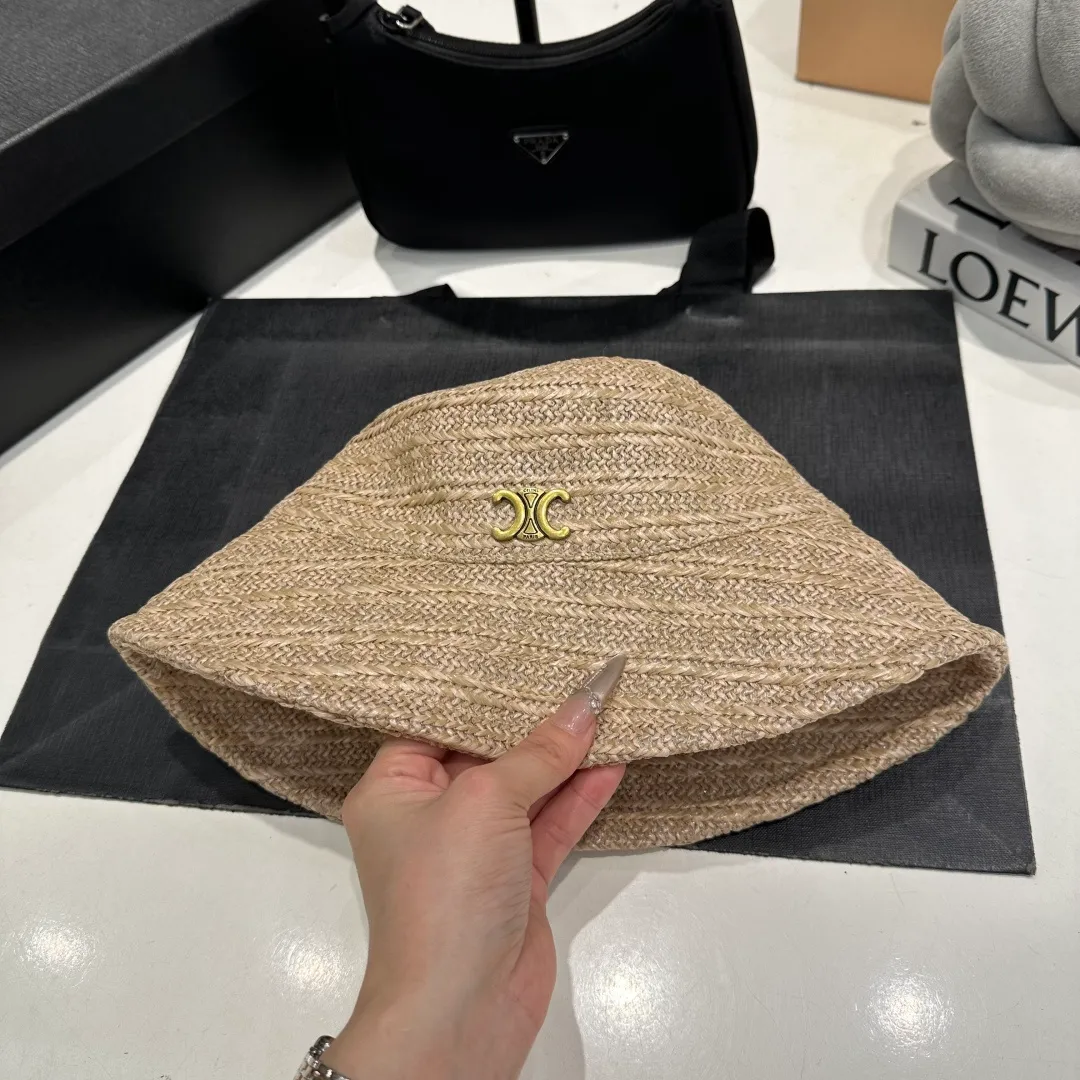 P60 Celine new straw hat, head circumference 57cm