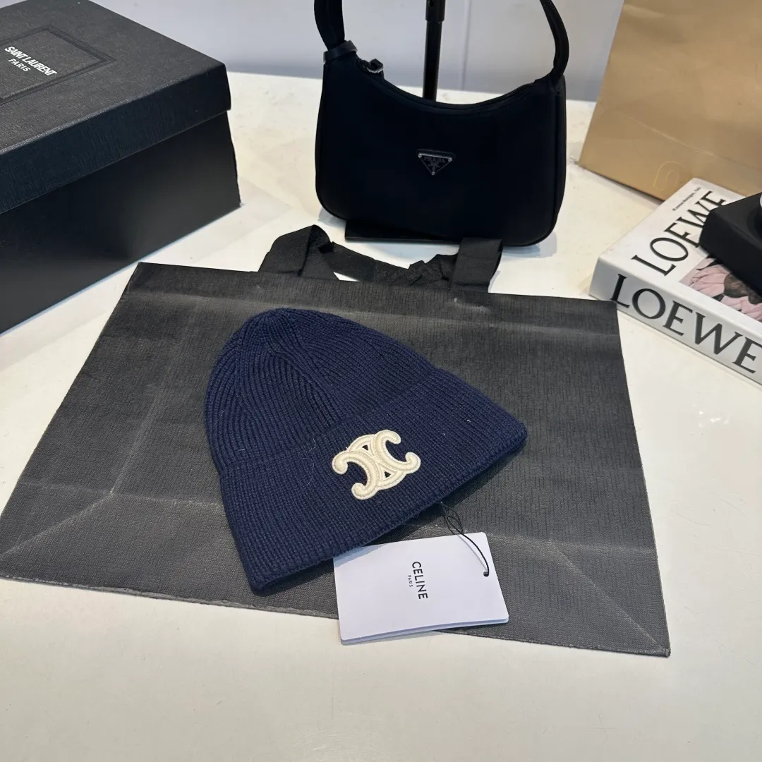 P60 Celine Celine 2025 autumn and winter new wool hat, knitted hat for men and women