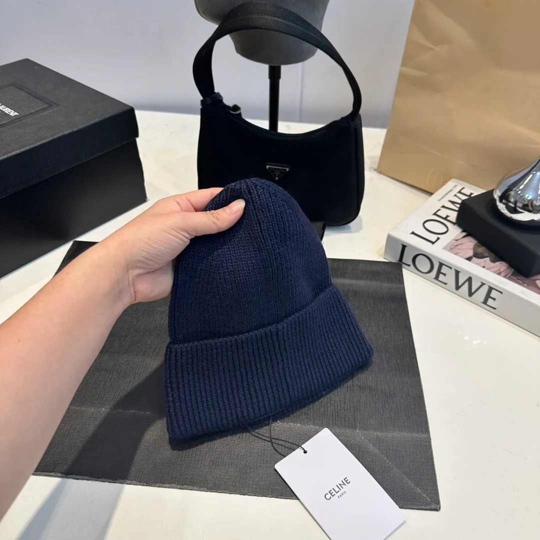 P60 Celine Celine 2025 autumn and winter new wool hat, knitted hat for men and women
