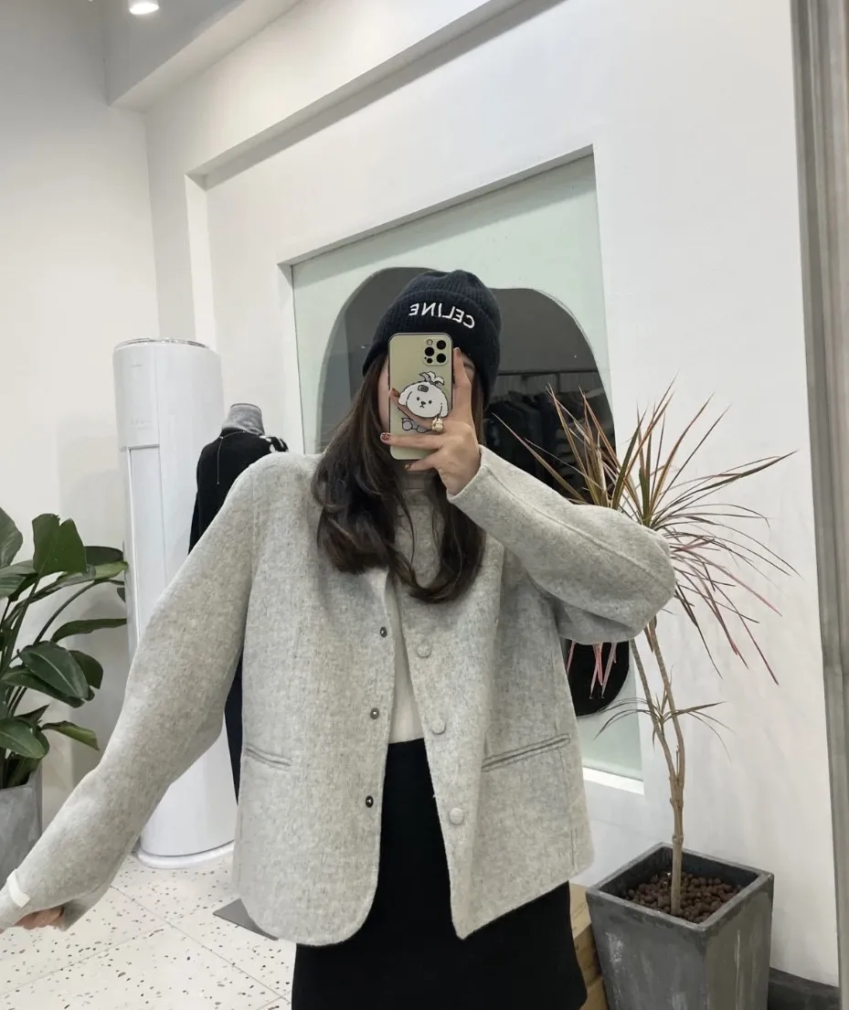 Celine high version beanie knitted hat