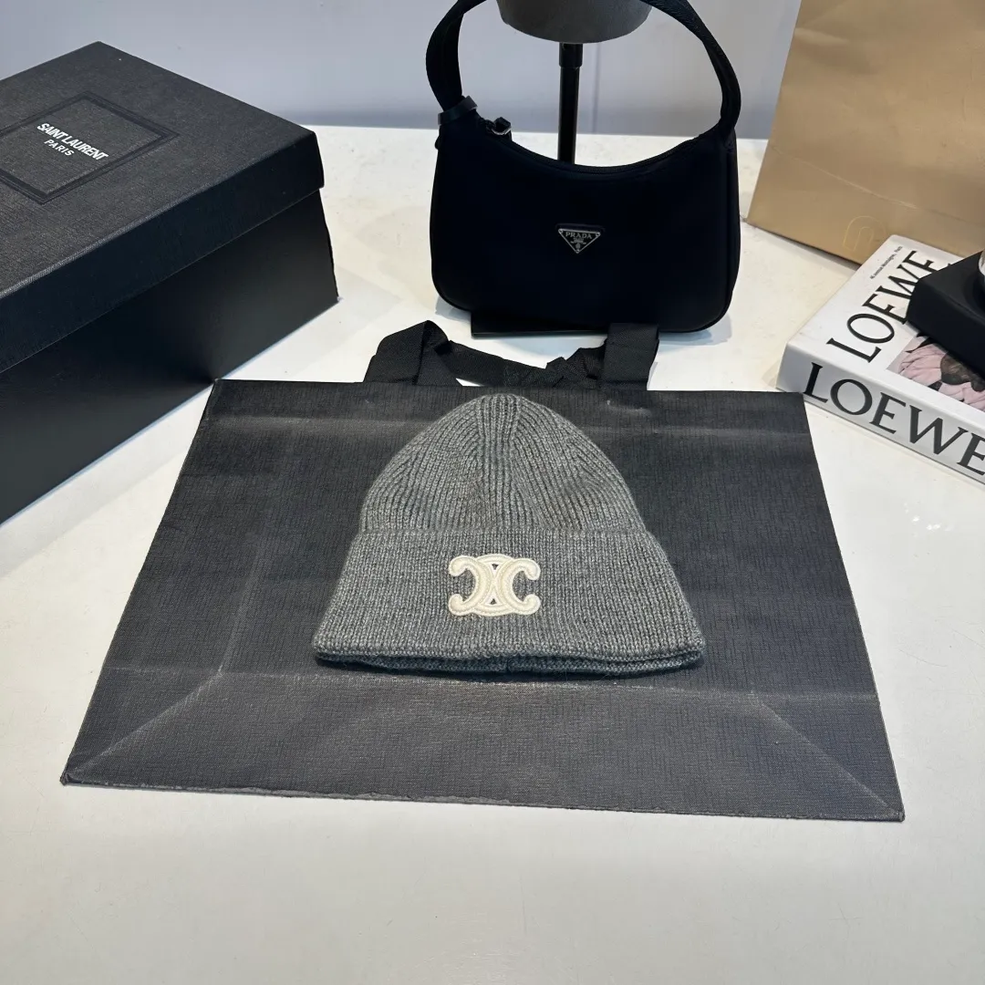 P60 Celine Celine 2025 autumn and winter new wool hat, knitted hat for men and women