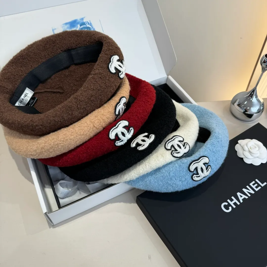 💰120¥ Chanel wool beret, pumpkin hat, 100% wool🦙 fabric, head circumference 57cm