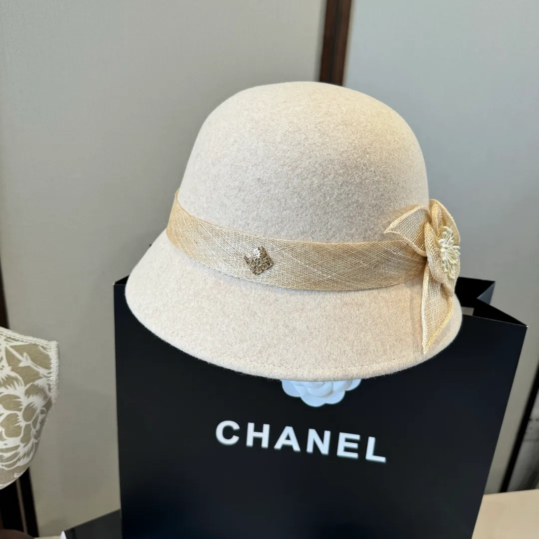 💰240¥ Chanel imported linen yarn hat, advanced customization, head circumference 57cm