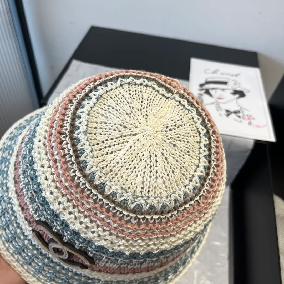 💰100¥ Chanel knitted bucket hat, head circumference 57cm