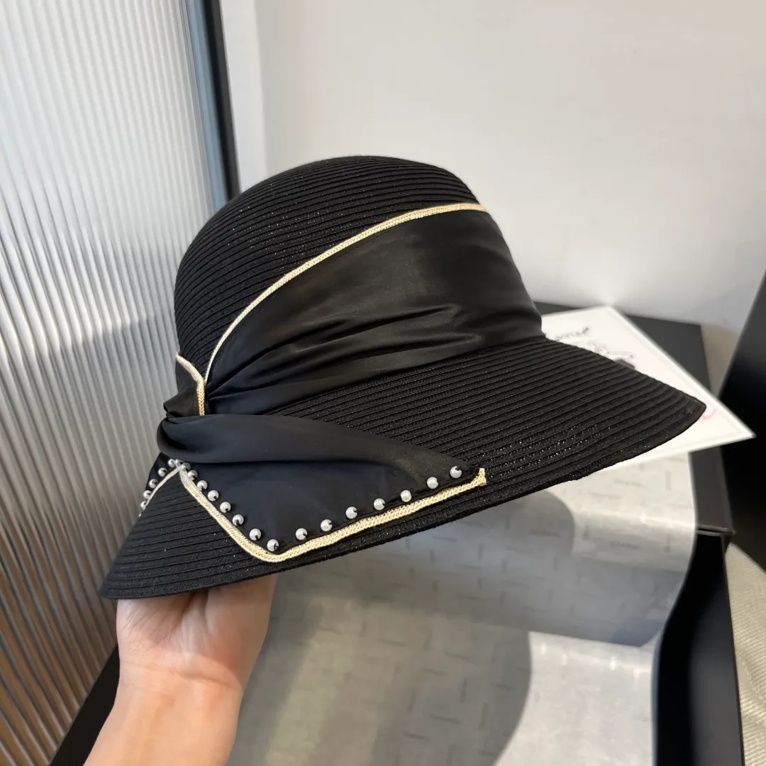 💰160¥ Chanel basin hat, Taiwan PP straw fabric, full of high-end feel, head circumference 57cm