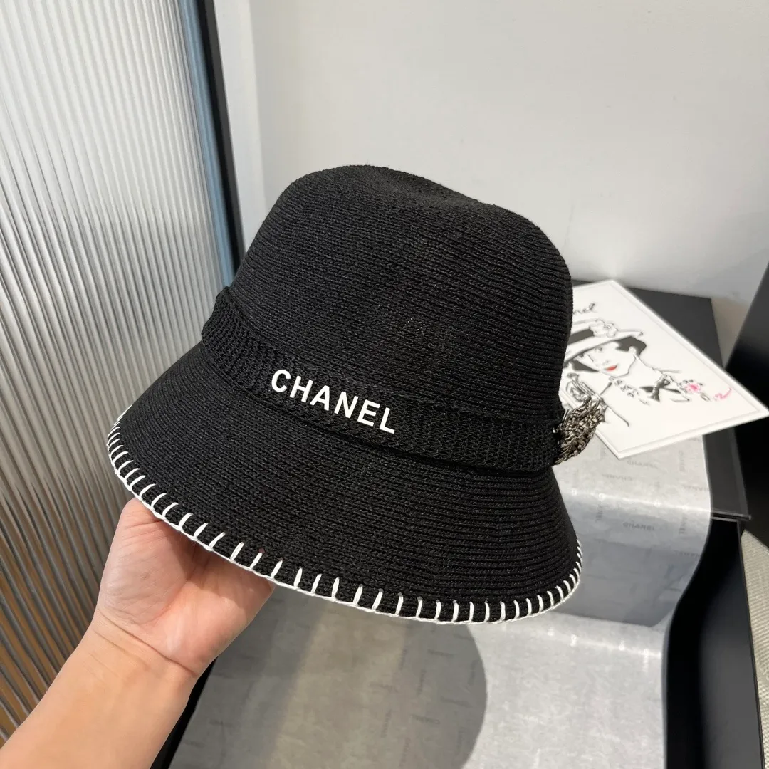 💰110¥ Chanel bucket hat, knitted clutch hat, head circumference 57cm