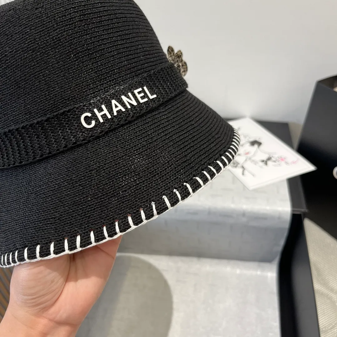 💰110¥ Chanel bucket hat, knitted clutch hat, head circumference 57cm