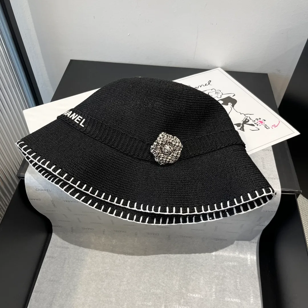 💰110¥ Chanel bucket hat, knitted clutch hat, head circumference 57cm