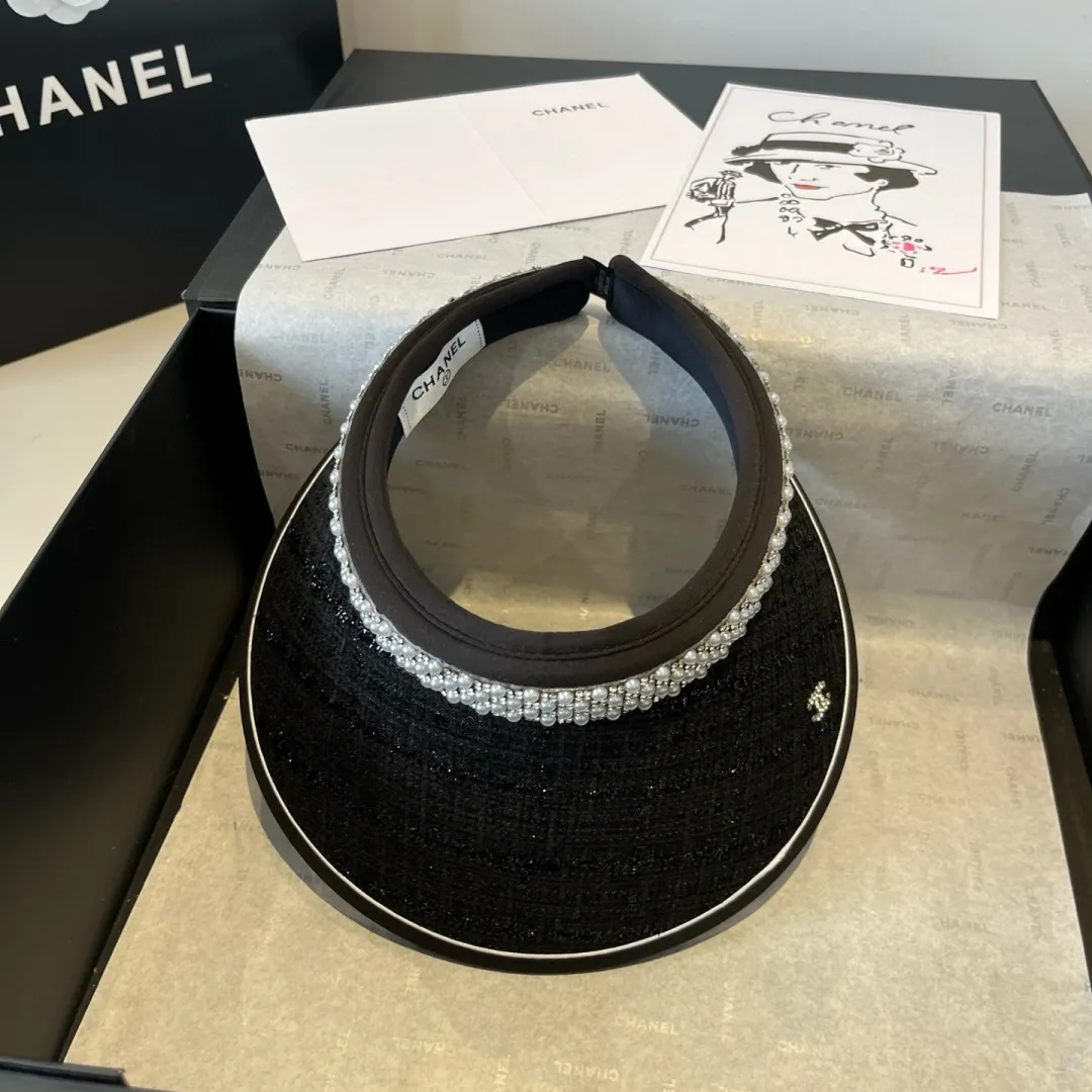 💰90¥ Chanel pearl headband, sun hat