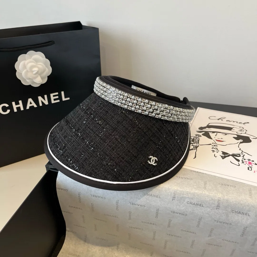 💰90¥ Chanel pearl headband, sun hat