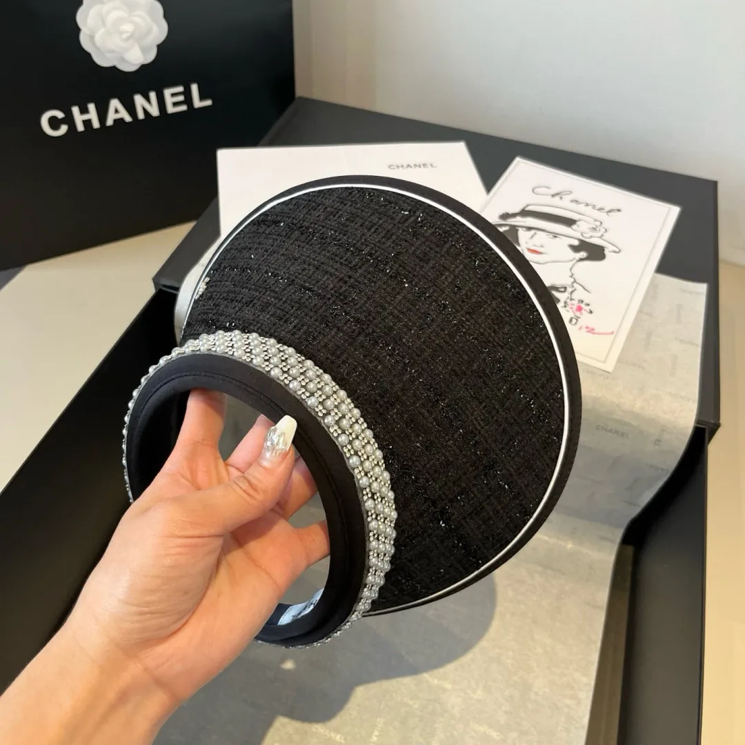 💰90¥ Chanel pearl headband, sun hat