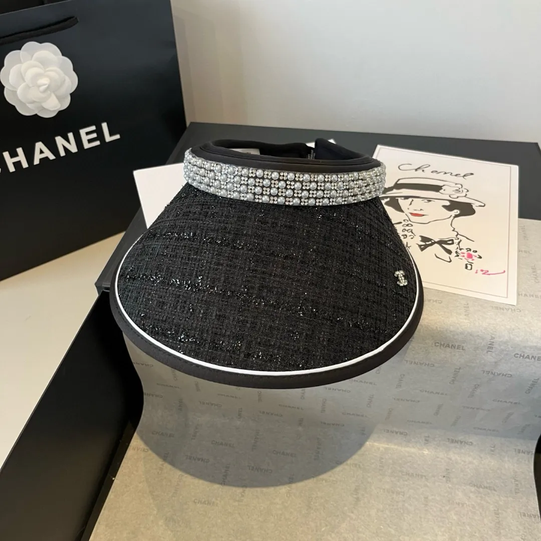 💰90¥ Chanel pearl headband, sun hat