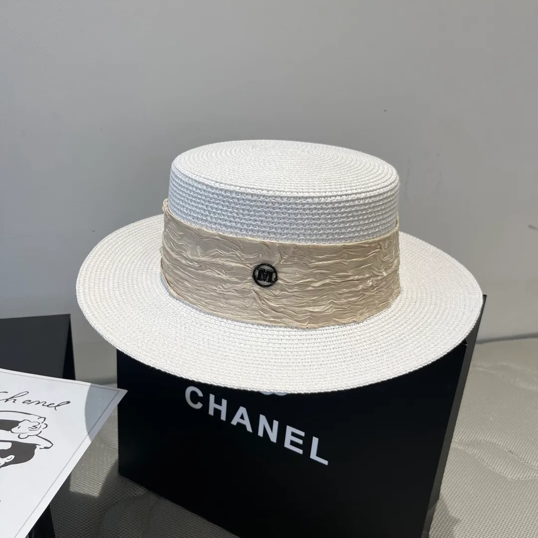 💰110¥ Chanel's new double M flat hat, sunshade hat, head circumference 57cm