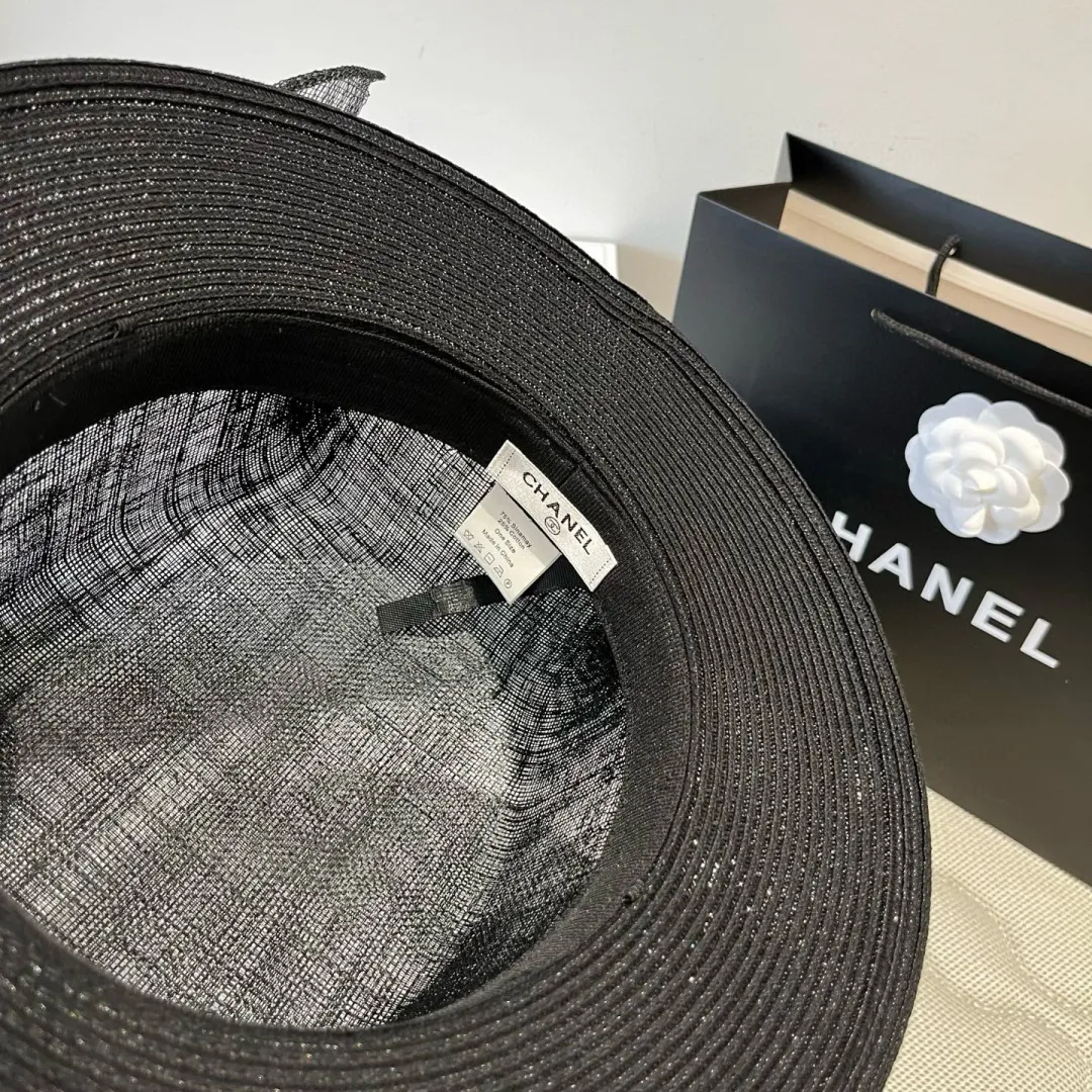 💰220¥ Chanel linen hat, advanced customization, head circumference 57cm