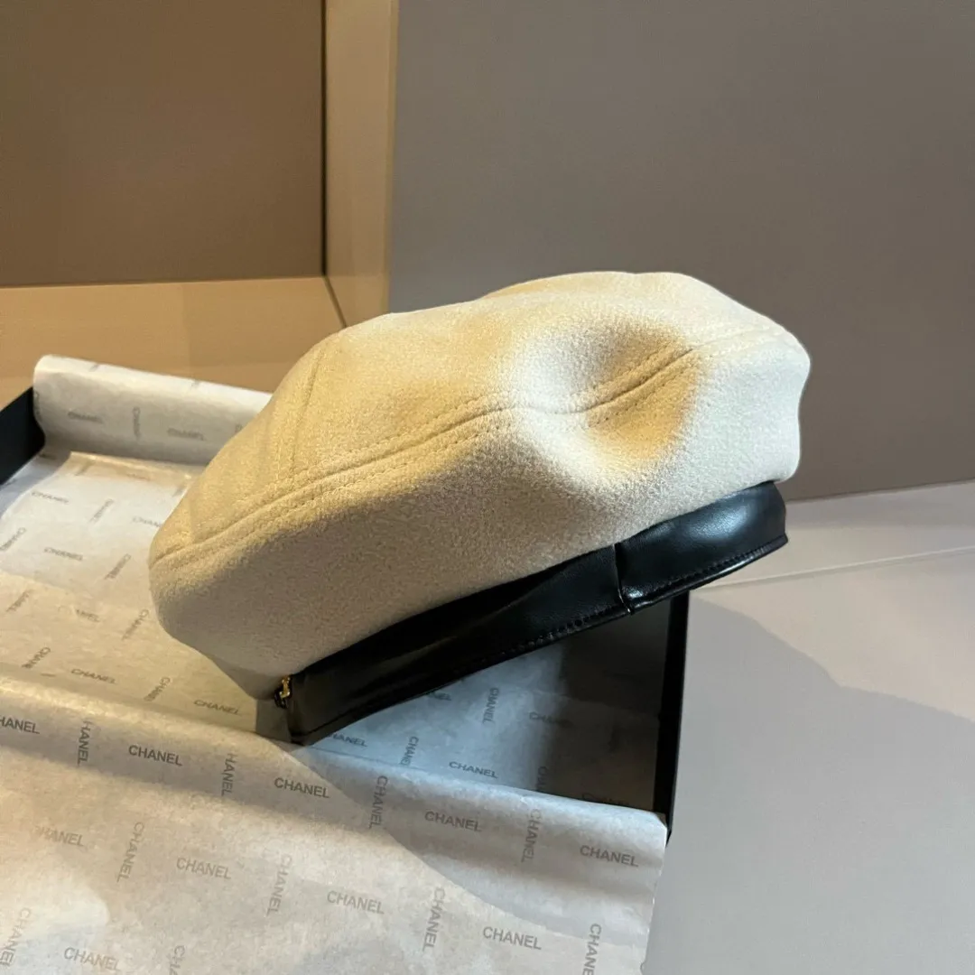 💰100¥ Chanel wool beret, small fragrant chain beret, head circumference 57cm