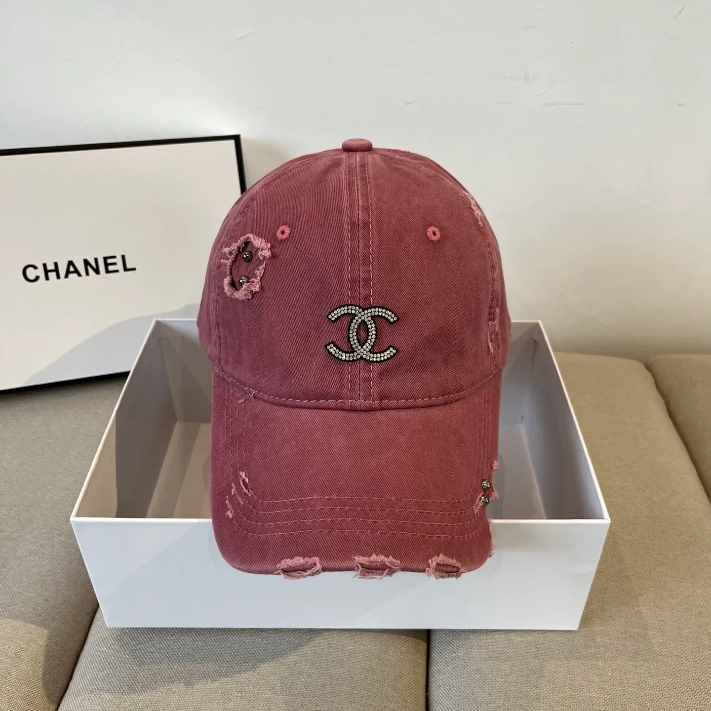 P60 CHANEL Chanel 2025 new small fragrance big-name baseball cap, counter classic style, unisex, head circumference 57, four colors available