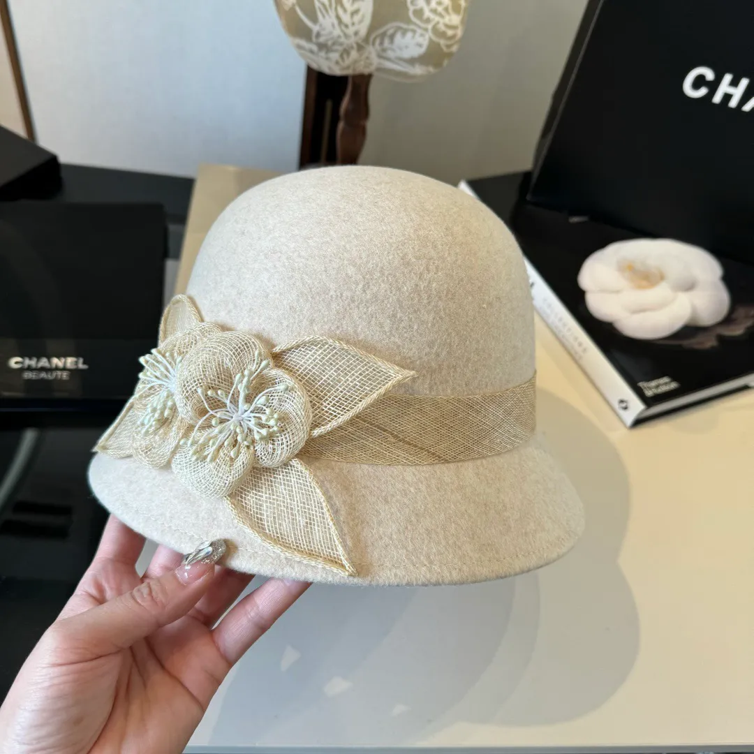💰240¥ Chanel imported linen yarn hat, advanced customization, head circumference 57cm