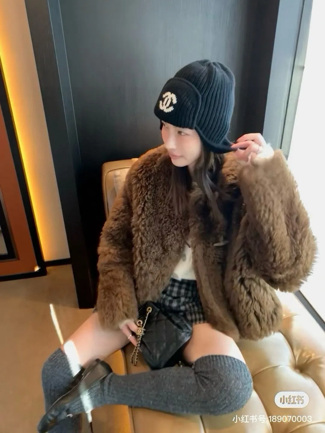 💰90¥ Chanel Chanel knitted ear hat