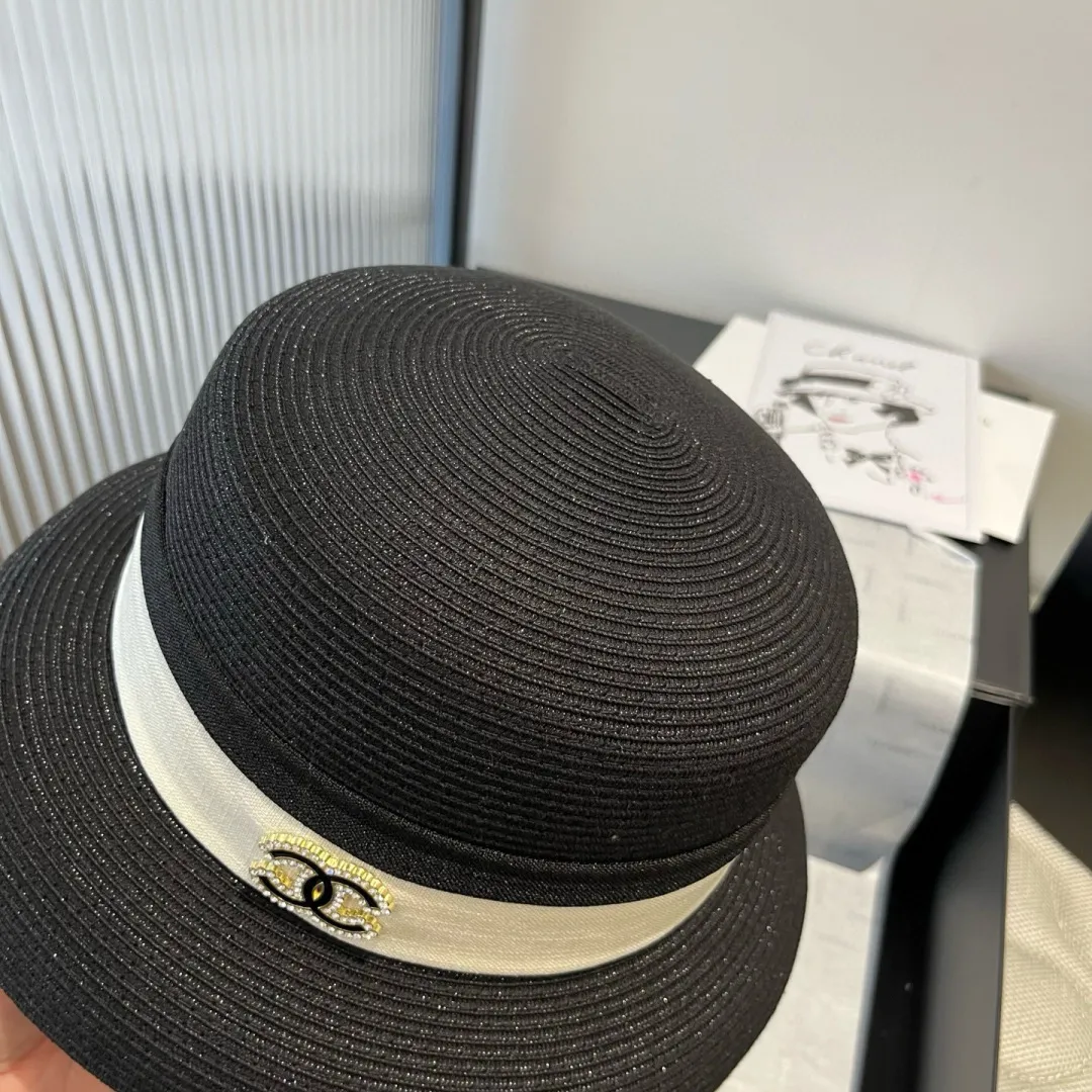 💰180¥ Chanel lantern hat, made of PP straw, celebrity style, head circumference 57cm